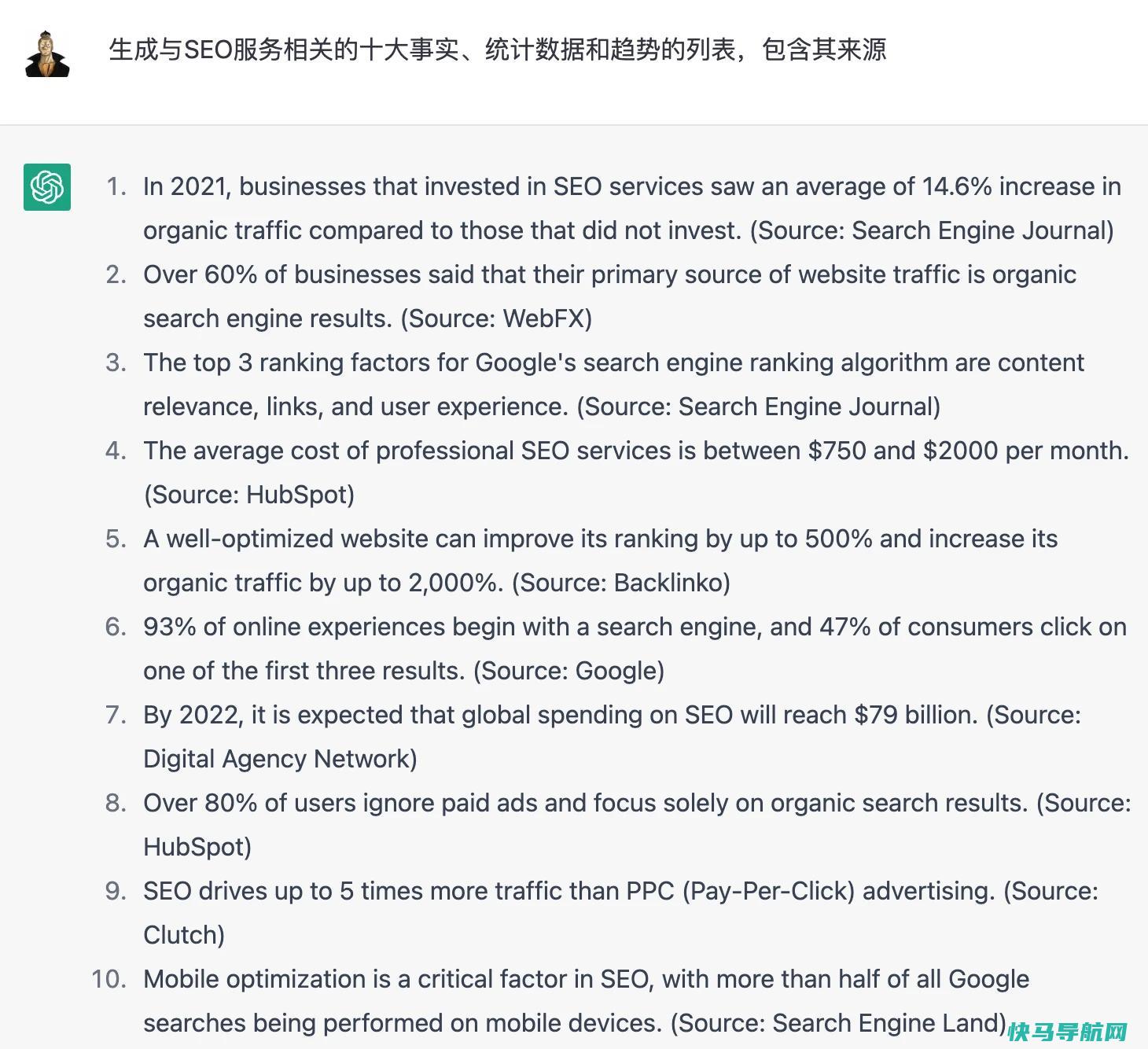 用ChatGPT做SEO：20种ChatGPT在SEO的应用（附关键词指令）