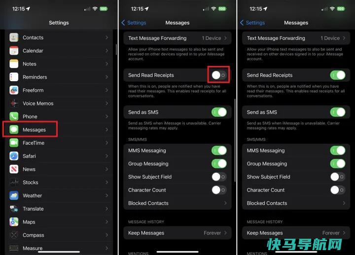 文章:《回答之前：如何打开和关闭Apple iMessage阅读回执》_配图1