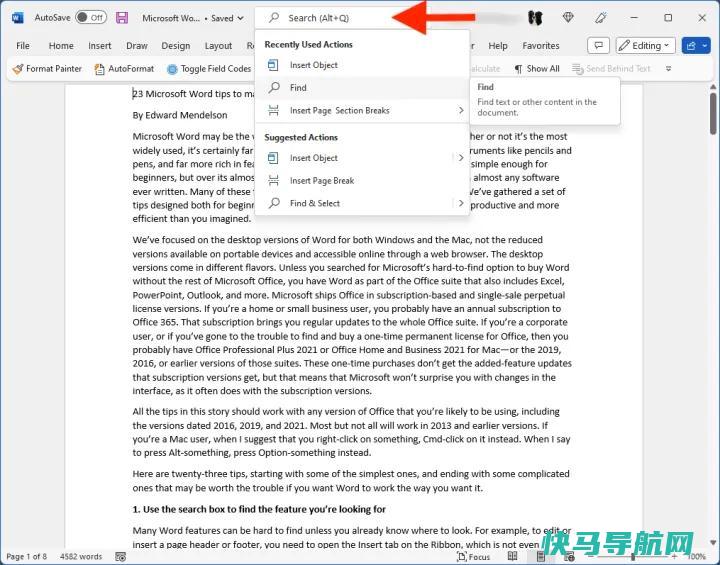 文章:《让您的生活更轻松的24个Microsoft Word小贴士》_配图1