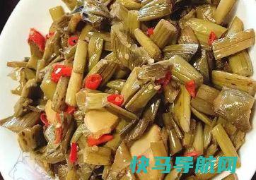 酸芋苗炒肉？没听过这菜呢？但是还未出锅，口水流一地